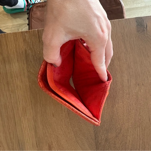 Tory Burch Orange wallet. Cash, card, coin holder - Picture 4 of 5